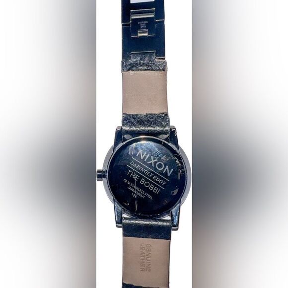 XS Jet Black Nixon Women's Daringly Edgy Bobbi Watch - Picture 4 of 8